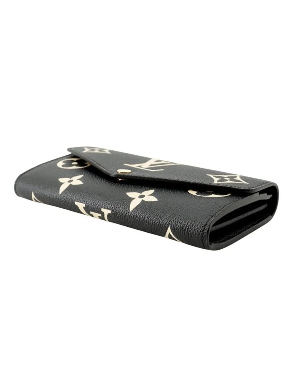 Louis Vuitton Wallet Monogram Empreinte Portefeuille Sarah Black
